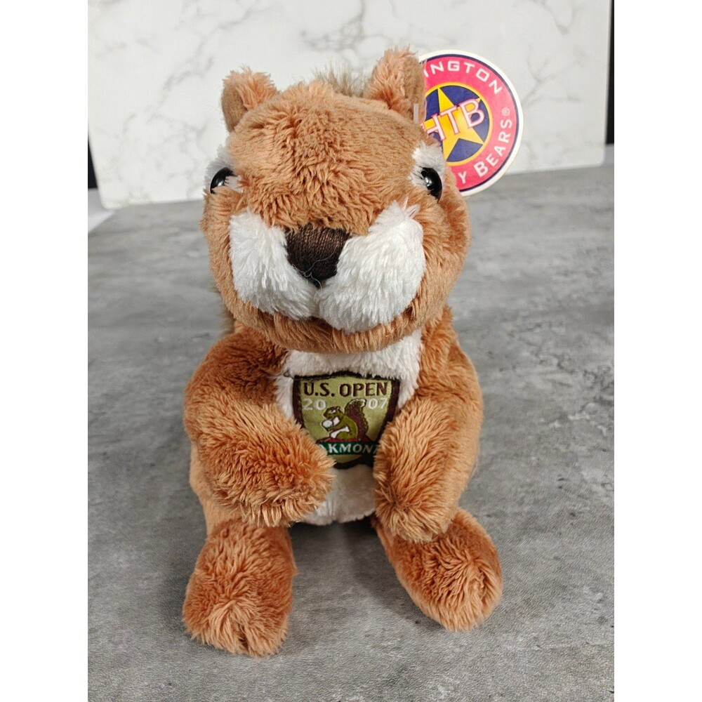 2007 US Open Golf Squirrel Plush Stuffed Animal NWT Rare Herrington Bear Oakmont